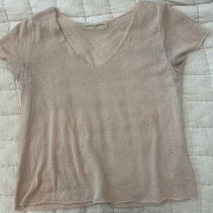 Urban Outfitters light pink see through top.